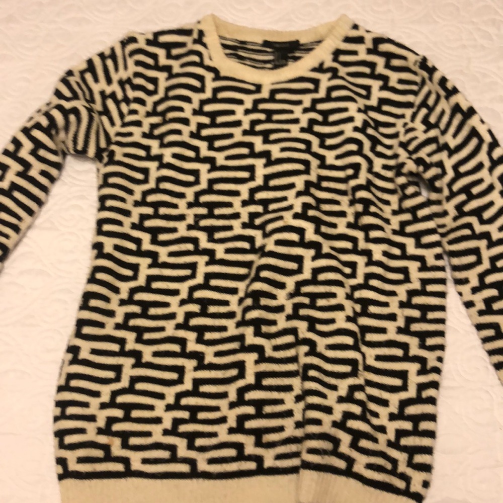 Black and white sweater